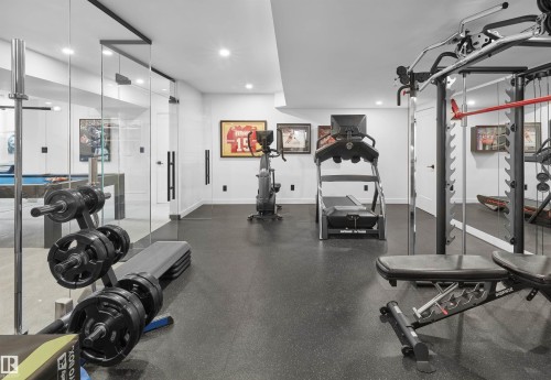 1486 Welbourn Drive, Edmonton, AB - Indoor Photo Showing Gym Room