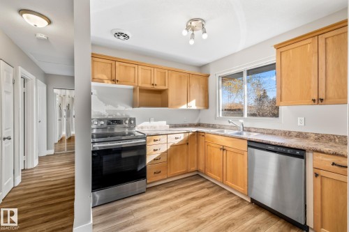 13311 Dovercourt Avenue, Edmonton, AB - Indoor Photo Showing Kitchen With Double Sink