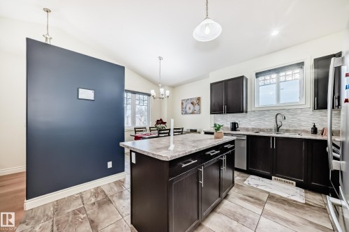 11410 92 Street, Edmonton, AB - Indoor Photo Showing Kitchen With Double Sink With Upgraded Kitchen