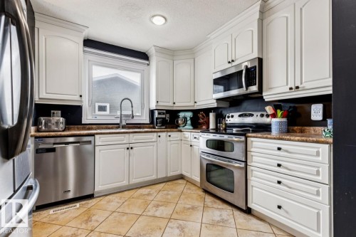14206 22A Street, Edmonton, AB - Indoor Photo Showing Kitchen With Stainless Steel Kitchen