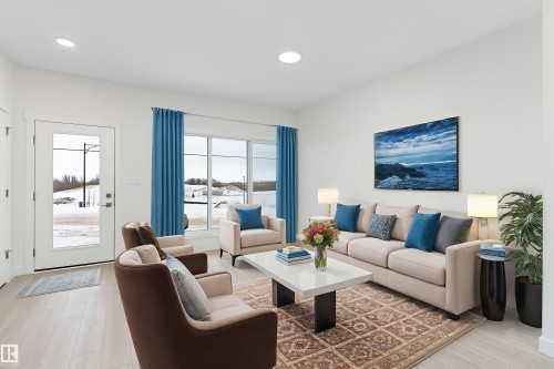 4574 Warbler Loop, Edmonton, AB - Indoor Photo Showing Living Room