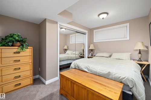Basement bedroom - 1310 114B Street, Edmonton, AB - Indoor Photo Showing Bedroom