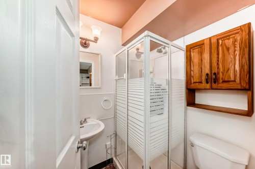 Bathroom featuring a stall shower - 11609 125 Street, Edmonton, AB - Indoor Photo Showing Bathroom