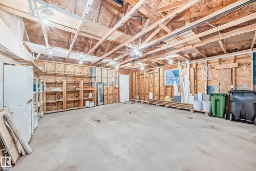View of garage - 11609 125 Street, Edmonton, AB - Indoor Photo Showing Basement