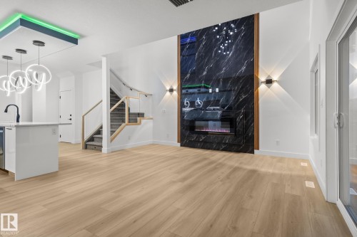 15417 20 Street, Edmonton, AB - Indoor With Fireplace