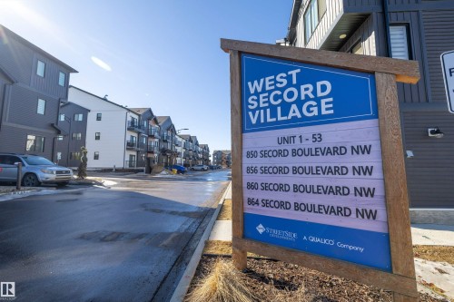 "The property is part of West Secord Village, offering a range of units located on Secord Boulevard NW - 101 860 Secord Blvd, Edmonton, AB - Outdoor