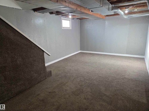 Basement with carpet floors - 13023 Sherbrooke Avenue, Edmonton, AB - Indoor Photo Showing Basement