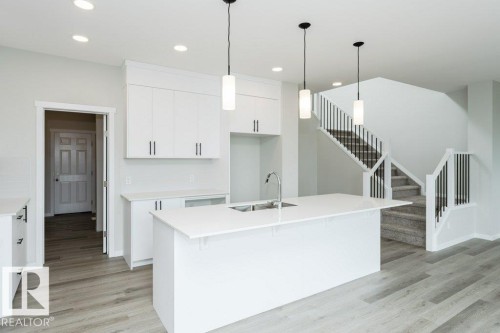 3945 Wren Loop, Edmonton, AB - Indoor Photo Showing Kitchen With Upgraded Kitchen