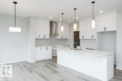 3945 Wren Loop, Edmonton, AB - Indoor Photo Showing Kitchen With Upgraded Kitchen