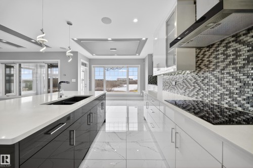 4112 8 Street, Edmonton, AB - Indoor Photo Showing Kitchen With Double Sink With Upgraded Kitchen