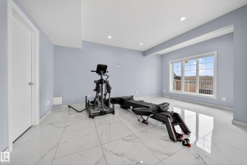4112 8 Street, Edmonton, AB - Indoor Photo Showing Gym Room