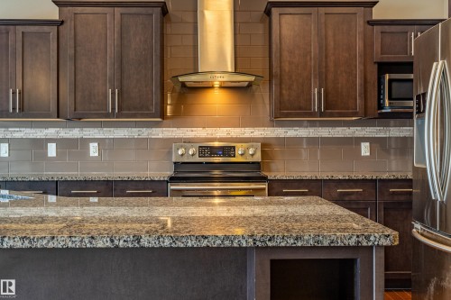 4906 Crabapple Lane Sw, Edmonton, AB - Indoor Photo Showing Kitchen With Upgraded Kitchen