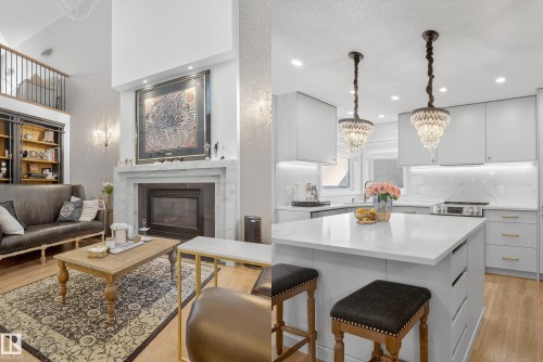 37 Leonard Drive, St. Albert, AB - Indoor With Fireplace