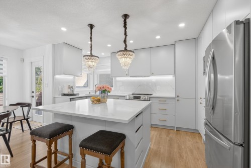 37 Leonard Drive, St. Albert, AB - Indoor Photo Showing Kitchen With Upgraded Kitchen