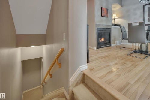 9555 73 Avenue, Edmonton, AB - Indoor Photo Showing Other Room With Fireplace