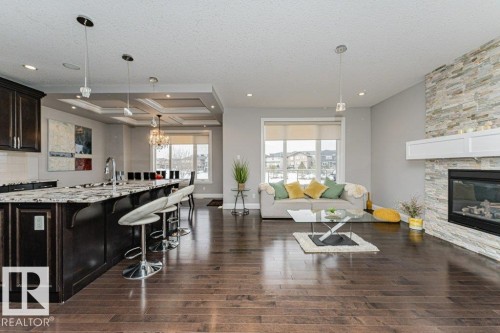 610 Albany Way, Edmonton, AB - Indoor With Fireplace