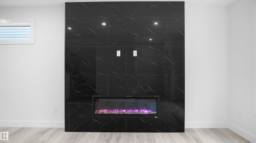 11706 126 Street, Edmonton, AB - Indoor Photo Showing Other Room With Fireplace