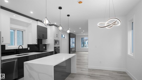 11706 126 Street, Edmonton, AB - Indoor Photo Showing Kitchen With Upgraded Kitchen