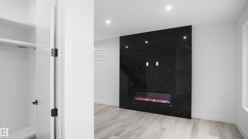 11706 126 Street, Edmonton, AB - Indoor Photo Showing Other Room With Fireplace