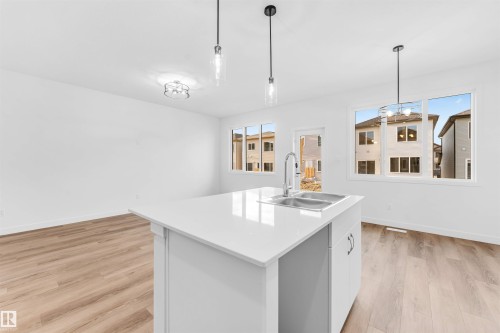 1216 13 Avenue, Edmonton, AB - Indoor Photo Showing Kitchen With Double Sink