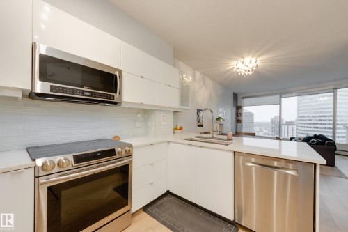 2004 10152 104 Street, Edmonton, AB - Indoor Photo Showing Kitchen With Stainless Steel Kitchen