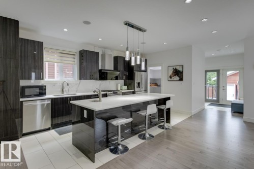 11045 85 Avenue, Edmonton, AB - Indoor Photo Showing Kitchen With Upgraded Kitchen