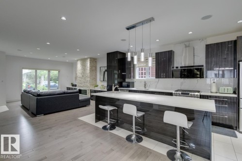 11045 85 Avenue, Edmonton, AB - Indoor Photo Showing Kitchen With Upgraded Kitchen