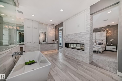 4129 Cameron Heights Point, Edmonton, AB - Indoor With Fireplace