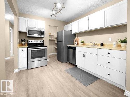 9345 172 Street, Edmonton, AB - Indoor Photo Showing Kitchen With Stainless Steel Kitchen