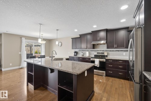 12152 172 Avenue, Edmonton, AB - Indoor Photo Showing Kitchen With Upgraded Kitchen