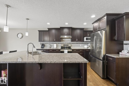12152 172 Avenue, Edmonton, AB - Indoor Photo Showing Kitchen With Double Sink With Upgraded Kitchen