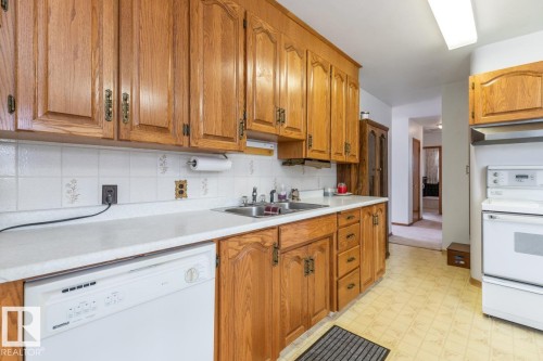 9280 77 Street, Edmonton, AB - Indoor Photo Showing Kitchen With Double Sink