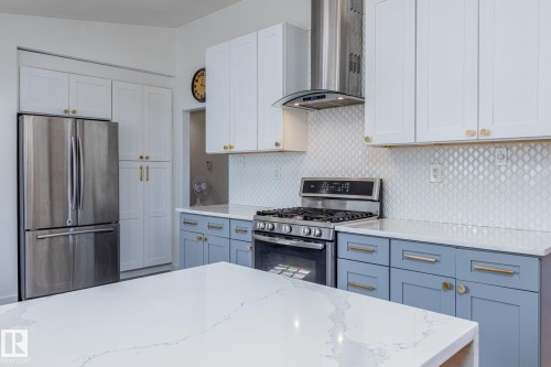 6511 103 Avenue, Edmonton, AB - Indoor Photo Showing Kitchen With Upgraded Kitchen