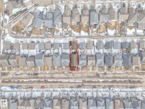 Aerial Property Survey. Outlining the property boundaries and surrounding structures - 8112 Summerside Grande Boulevard, Edmonton, AB - Other