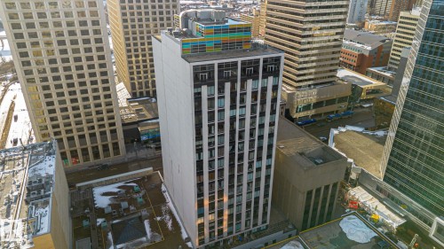 View of city - 508 10024 Jasper Avenue, Edmonton, AB - Outdoor With Facade