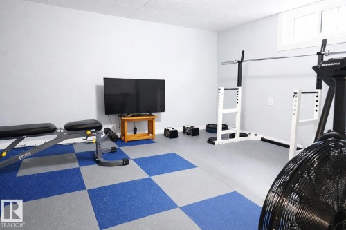 4820 105B Street, Edmonton, AB - Indoor Photo Showing Gym Room