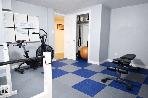 4820 105B Street, Edmonton, AB - Indoor Photo Showing Gym Room
