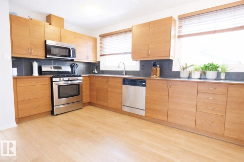 4820 105B Street, Edmonton, AB - Indoor Photo Showing Kitchen With Double Sink