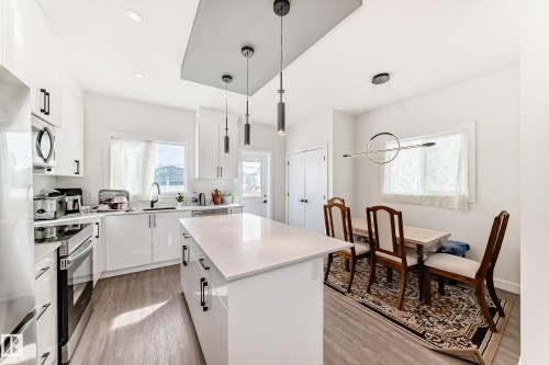 12435 47 Street Nw, Edmonton, AB - Indoor Photo Showing Kitchen With Upgraded Kitchen