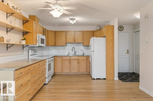 238 2741 55 Street, Edmonton, AB - Indoor Photo Showing Kitchen With Double Sink