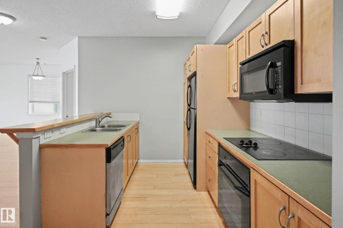 111 11039 83 Avenue, Edmonton, AB - Indoor Photo Showing Kitchen With Double Sink