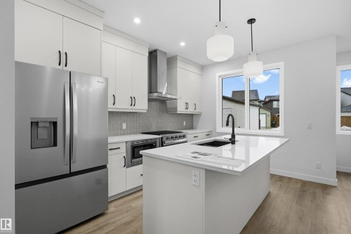 270 Paterson Link, Edmonton, AB - Indoor Photo Showing Kitchen With Upgraded Kitchen