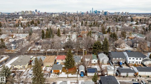 This property offers a suburban setting with a distant city skyline view - 10643 66 Avenue, Edmonton, AB - Outdoor With View