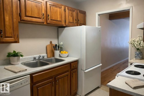 10405 24 Avenue Nw, Edmonton, AB - Indoor Photo Showing Kitchen With Double Sink