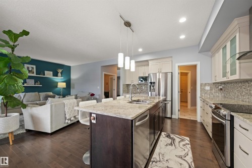 1564 Chapman Way, Edmonton, AB - Indoor Photo Showing Kitchen With Double Sink With Upgraded Kitchen