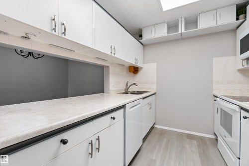 206 18012 95 Avenue, Edmonton, AB - Indoor Photo Showing Kitchen With Double Sink