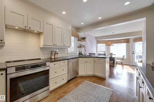 14015 104 Avenue, Edmonton, AB - Indoor Photo Showing Kitchen With Upgraded Kitchen
