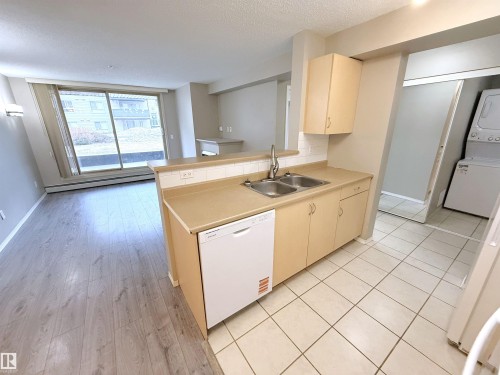 104 17003 67 Avenue, Edmonton, AB - Indoor Photo Showing Kitchen With Double Sink
