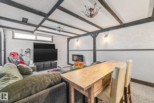 6811 Fulton Dr, Edmonton, AB - Indoor With Fireplace
