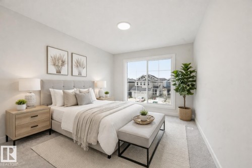 Virtually staged - 3036 Dixon Landing Landing, Edmonton, AB - Indoor Photo Showing Bedroom